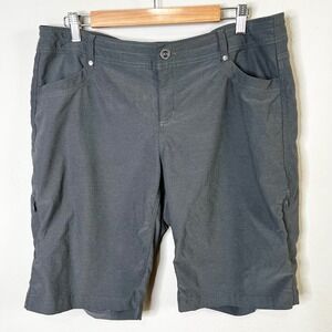 Kuhl Shorts Women's TREKR 11" Inseam‎ Bermuda Gray Nylon Size 12